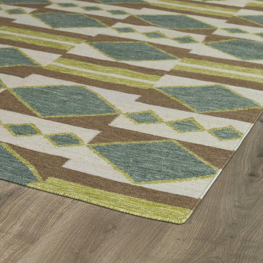 Kaleen Nomad Nom07-78 Turquoise Area Rug Clearance - Image 2